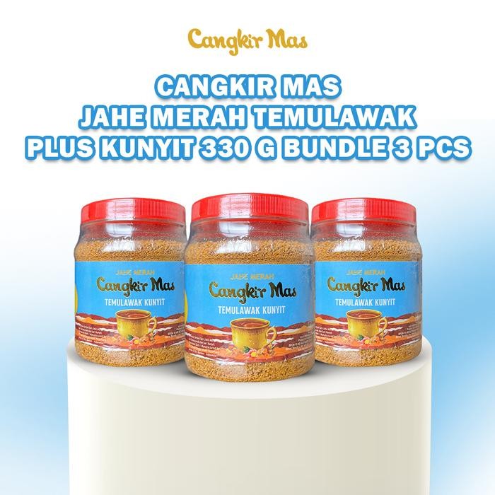 

Terlaris Cangkir Mas Jahe Merah Temulawak Kunyit 330Gr 3Pcs