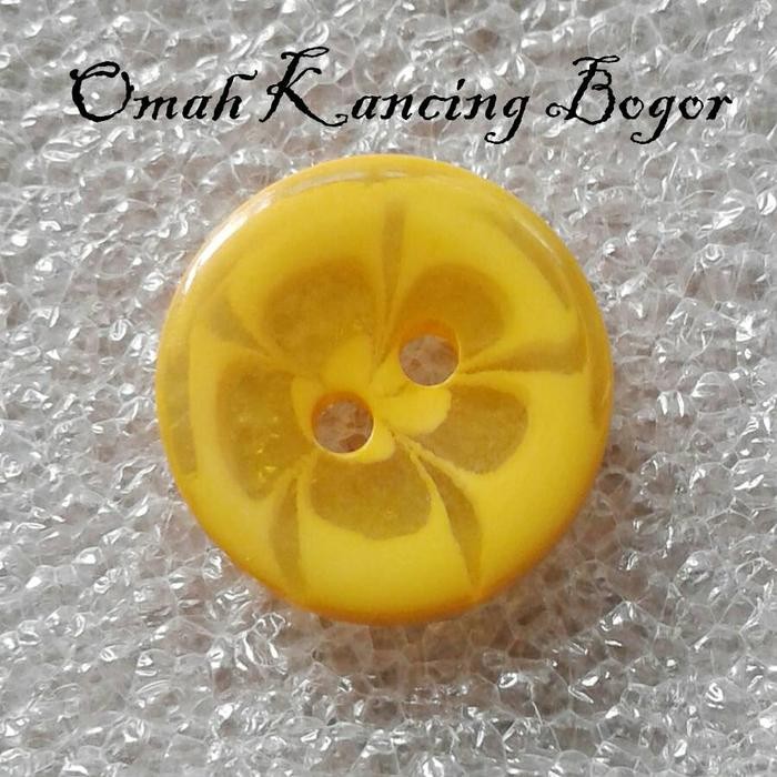 

Terlaris Kuning Kunyit Kancing Baju Plastik Resin Motif Bunga 14Mm 2 Lubang