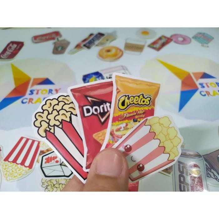 

Stiker Makanan Dan Minuman Bahan Glosy Cromo Murah