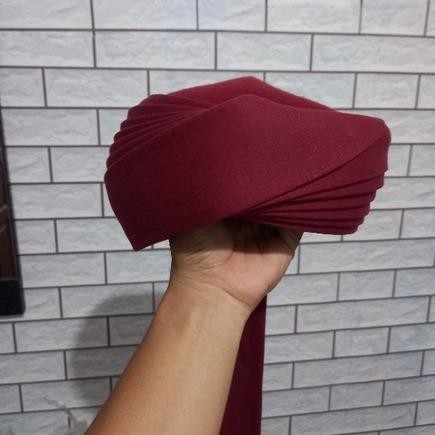 Product Laris Peci Imamah Permanen 5 Meter 7 Tingkat Lapis Polos Buntut Kopiah Putih Songkok