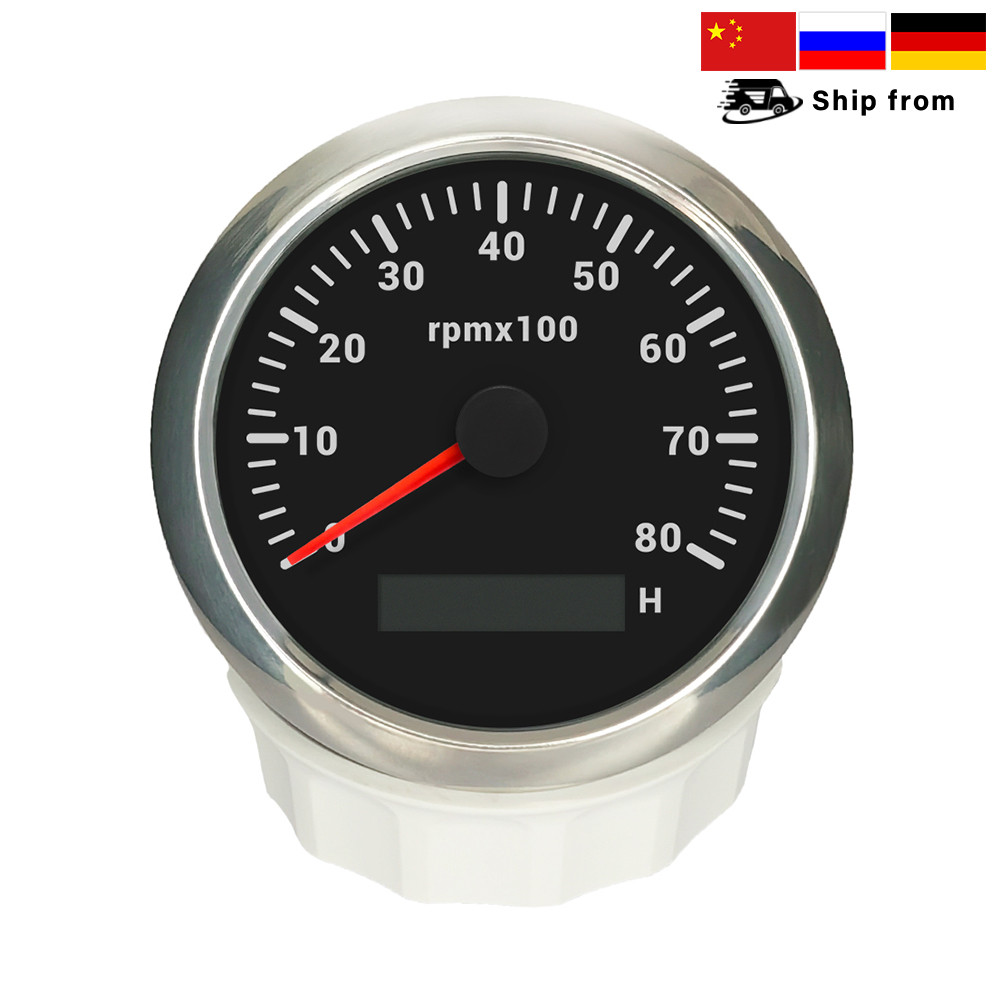 New 85mm Waterproof Tachometer 0-3000RPM 4000RPM 6000RPM 7000RPM
