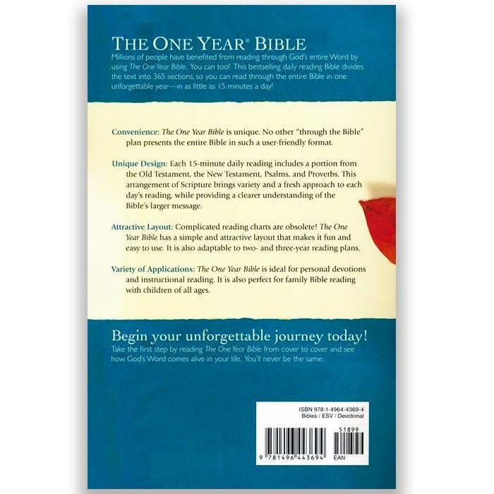 

TERLARIS ESV ONE YEAR BIBLE, SOFTCOVER READY