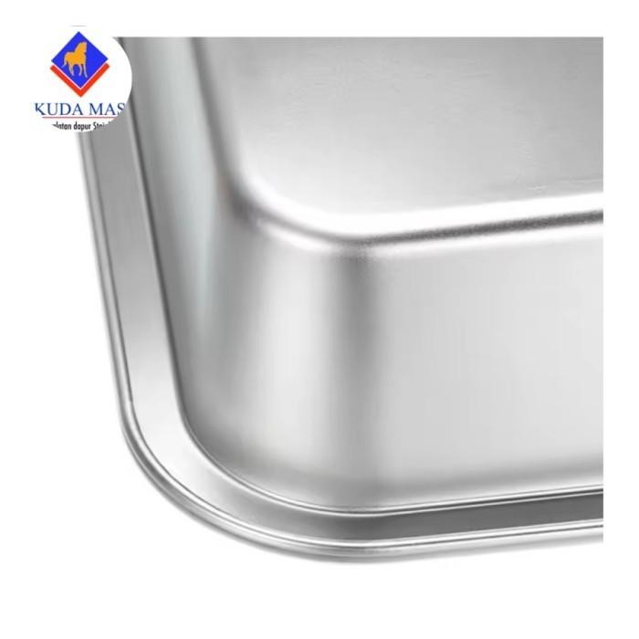 Nampan Fd / Wadah Tray Baki Nampan Stainless 40X30X10