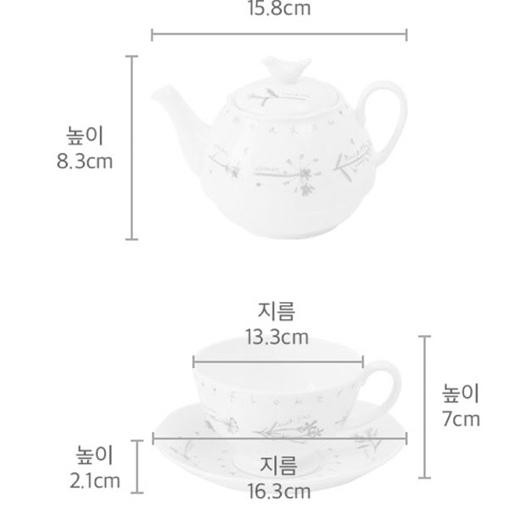 Meadow Flower Tea For One Set Teapot Cup Saucer Teko Cangkir St James