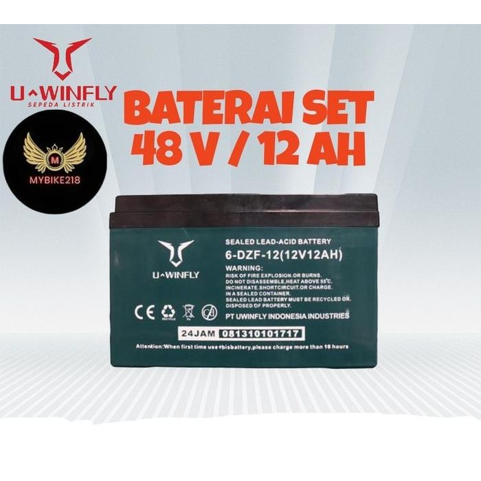 Best Seller Aki 12V Aki Sepeda Listrik Uwinfly Grab/Gosend