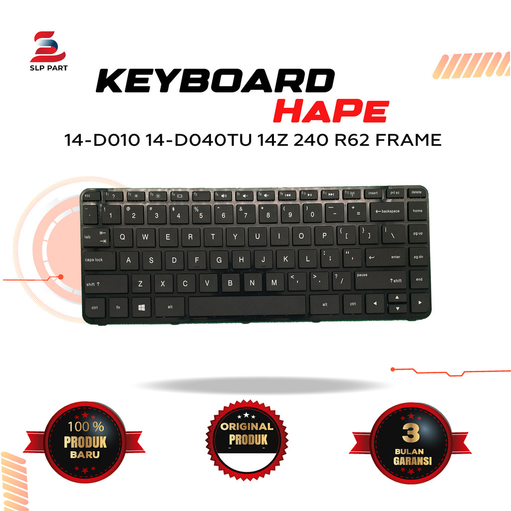 Keyboard HP 14-d010 14-d040tu 14z 240 r62 Frame