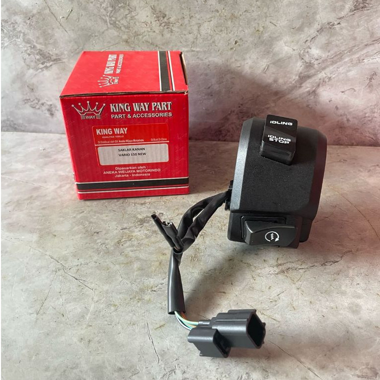 (KW) SAKLAR KANAN HOLDER KANAN NEW VARIO 150 125 NEW LED 2018 ISS