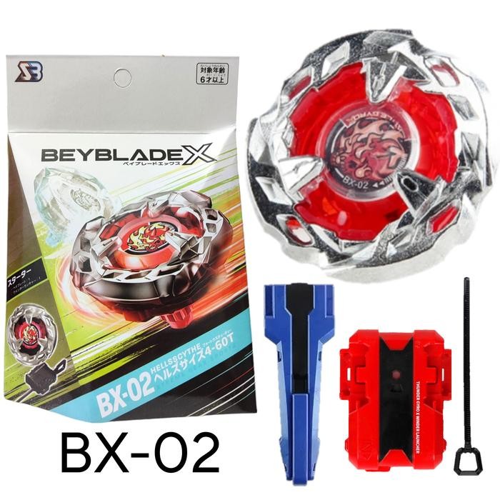 ASLI Beyblade X Gangsing Beyblade Set Launcher BX- 01 Starter Hells Dragon