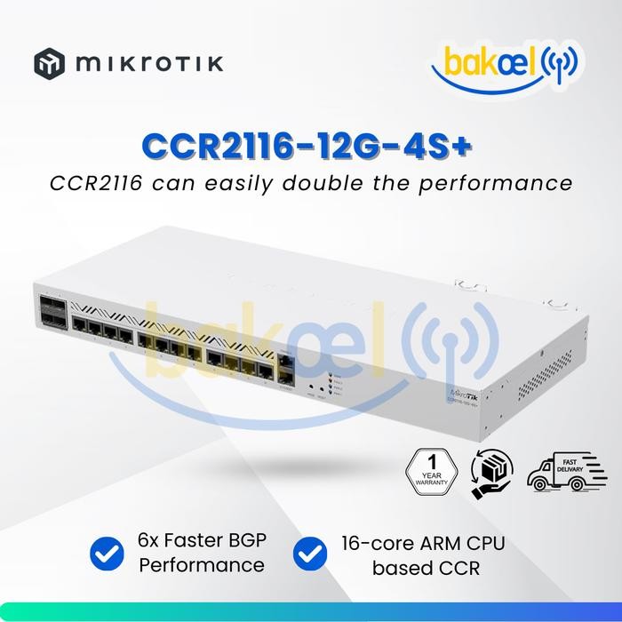 Mikrotik CCR2116-12G-4S+ CCR2116 12G 4S Plus CCR 2116 12G 4S+