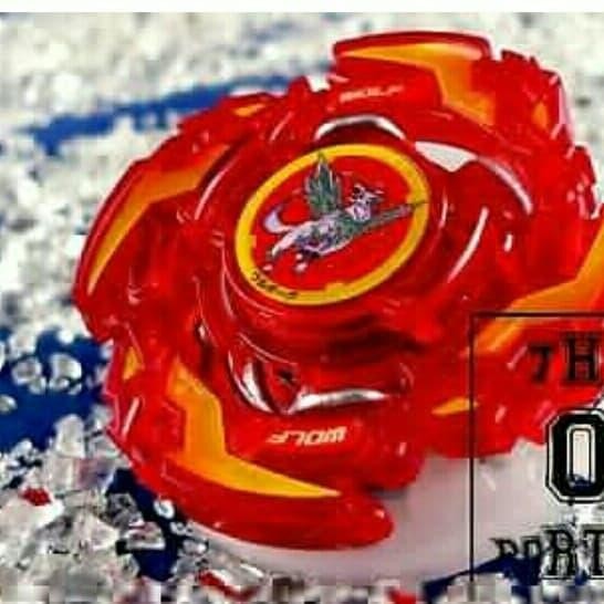 ASLI ORIGINAL BEYBLADE TAKARA TOMY BURST WOLBORG RED RBS 130 RARE LIMITED
