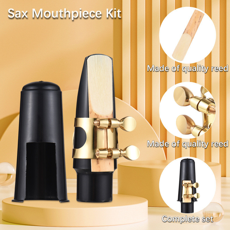Alto Saxophone Mouthpiece Kit Alto Saxophone Mouthpiece with Ligature Reed Plastic Cap for Saxophone