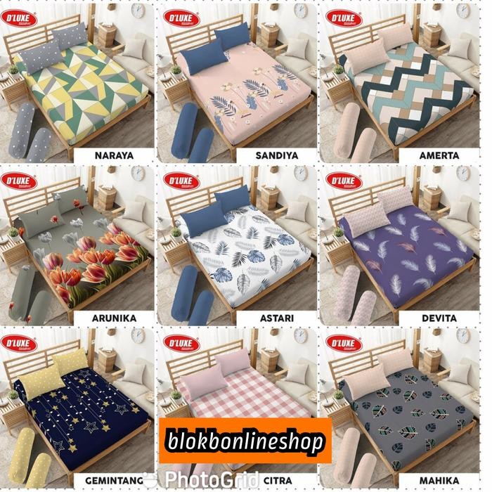 Sprei Deluxe Kintakun 180x200 CHLOE - Bantal 4