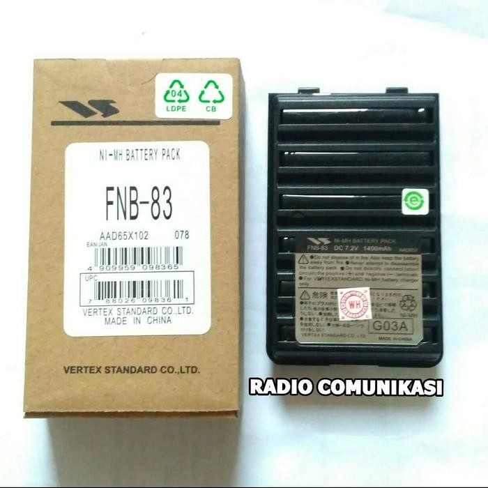 JTTOP" BATTERY HT YAESU FT-250R FT-270R VX-150R FNB-83