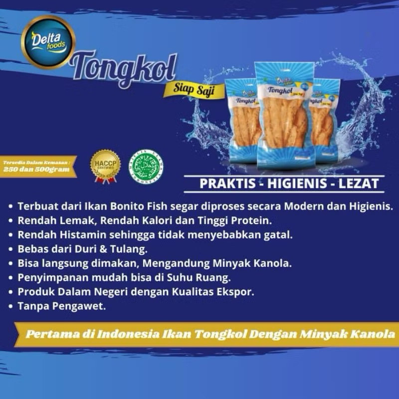 

Konter Makanan Delta Food Ikan Tongkol Dalam Minyak Canola 250 Gr Ikan Tongkol Siap Makan
