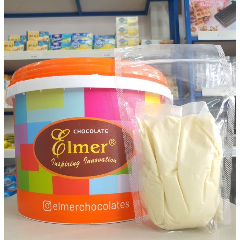 

Konter Makanan Elmer Glaze Vanilla 250Gr / Topping Donat Coklat Putih / Dip Glaze White Chocolate