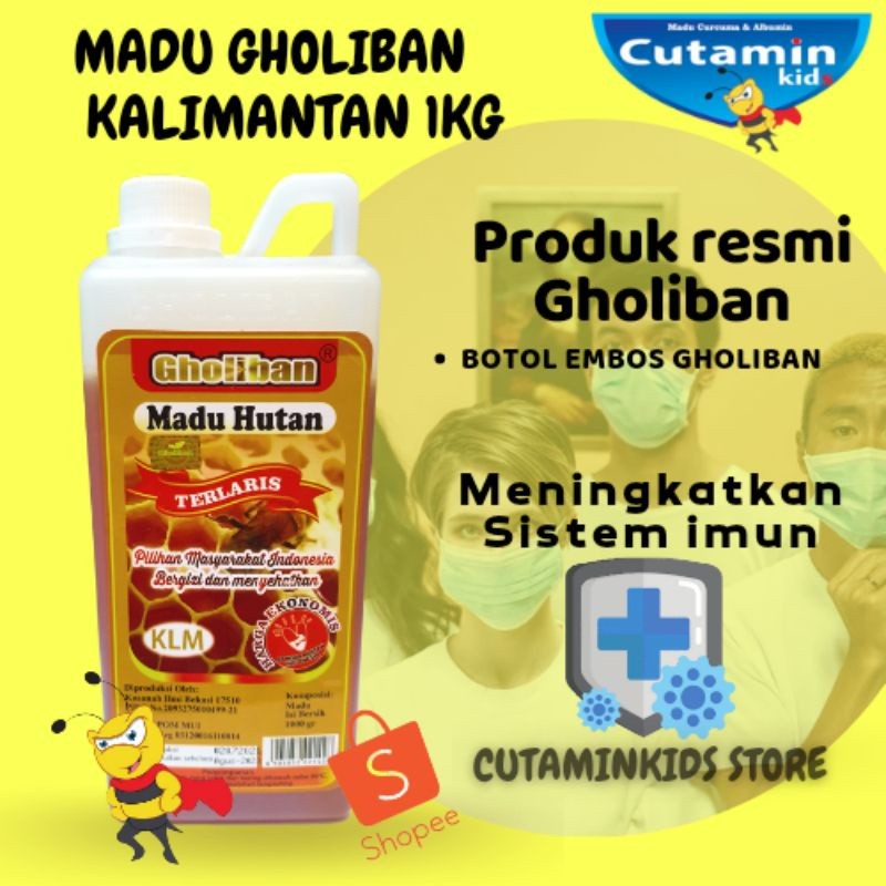 

Sensasi Lezat Madu Gholiban 500 Gr Original I Botol Timbul Huruf Gholiban (Original)