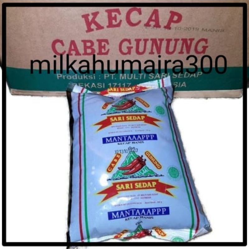 

Konter Makanan Kecap Bantal Kecap Cabe Gunung 600 Gram