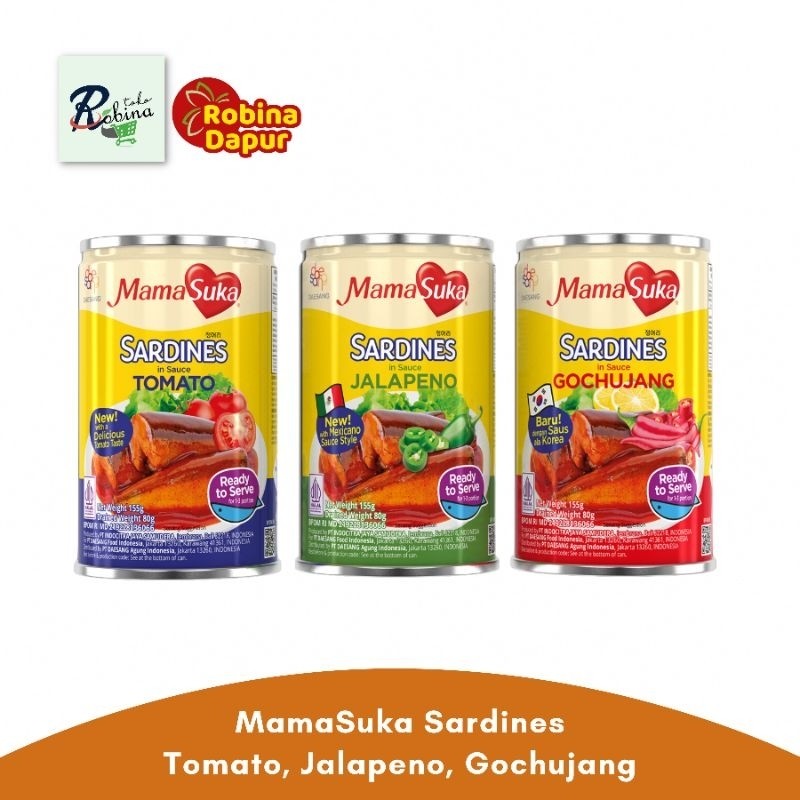 

Konter Makanan Mama Suka Sarden Gochujang Tomat Jalapeno 155 Gr