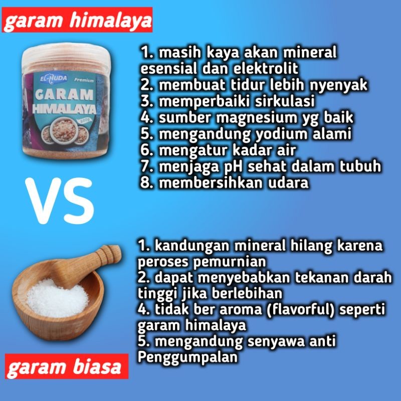 

Sensasi Lezat Garam Himalaya El Huda Premium 500Gram Garam Himalaya Sehat Alami Himalayan Salt Garam