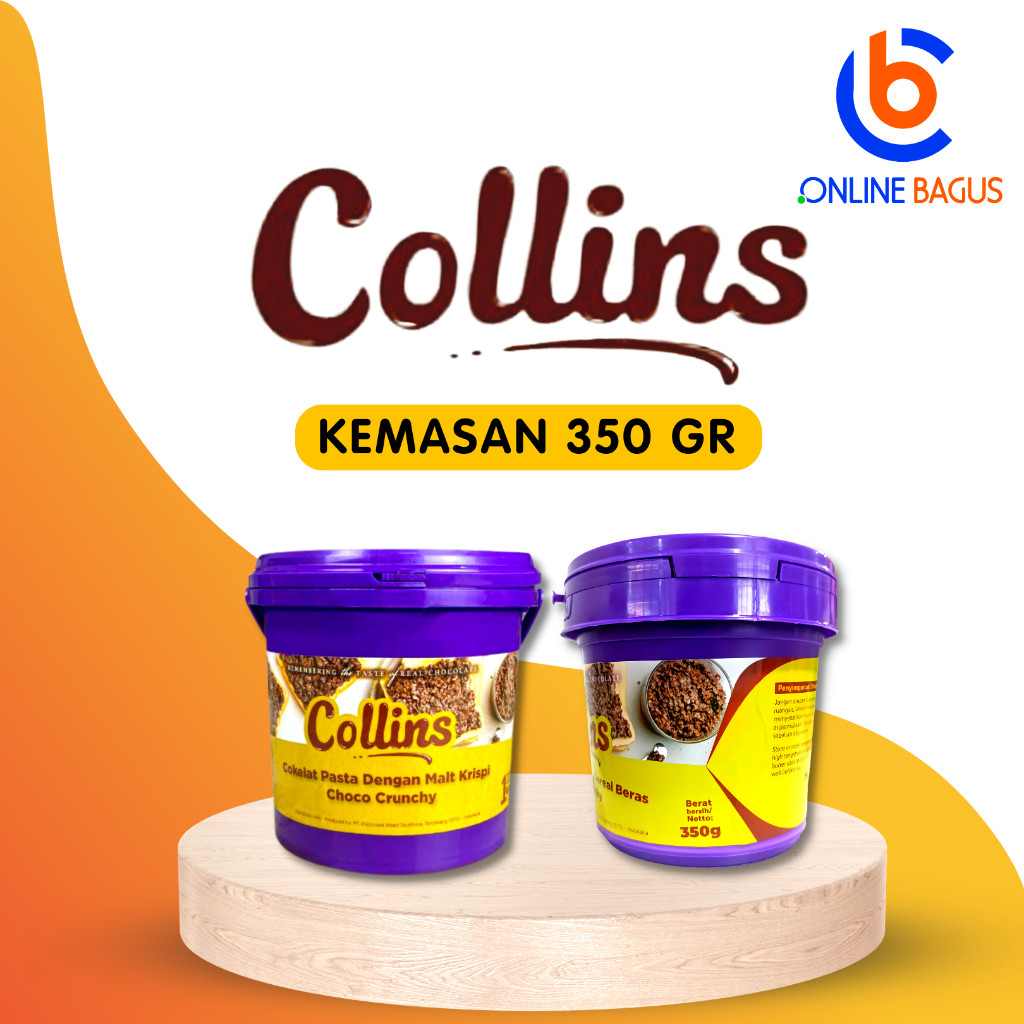 

Konter Makanan Collins Dip Glaze Choco Crunchy Mini 350Gr