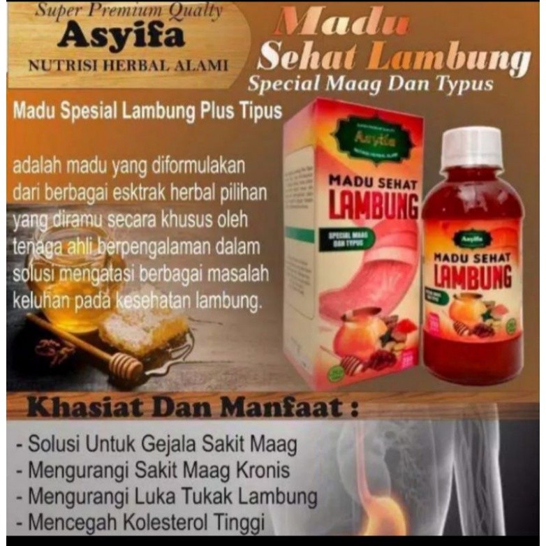 

Konter Makanan Madu Sehat Lambung Asyifa Spesial Maag Dan Typus