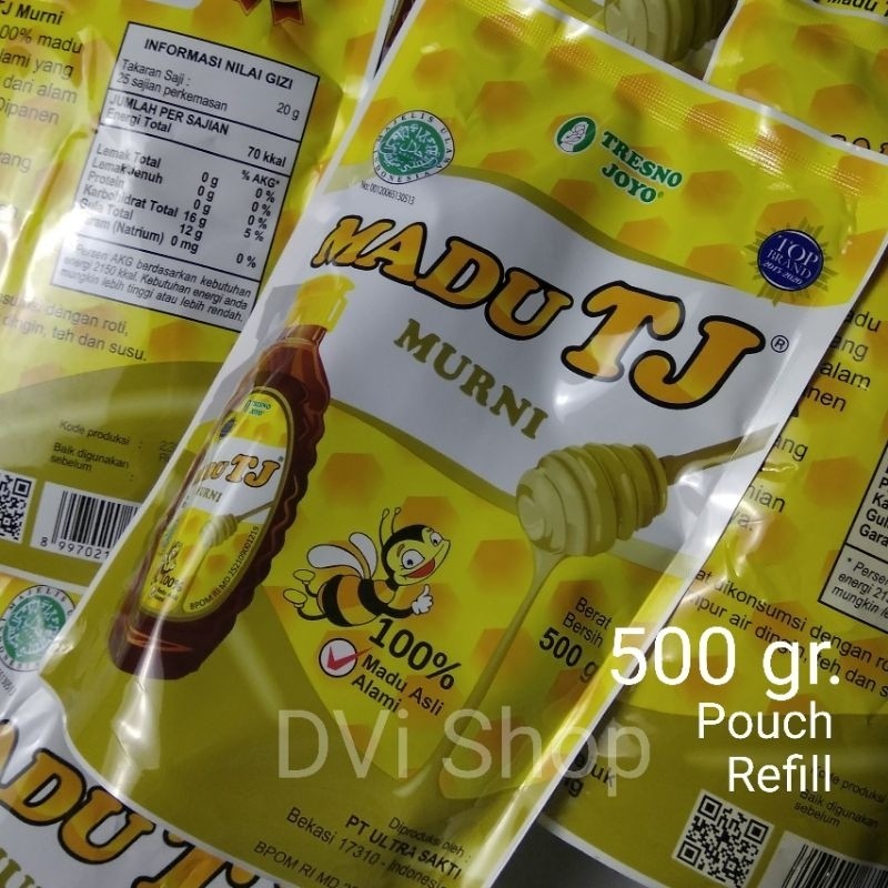 

Sensasi Lezat Madu Tj Murni 500 G Gr Gram Pouch Refill Asli Tresno Joyo