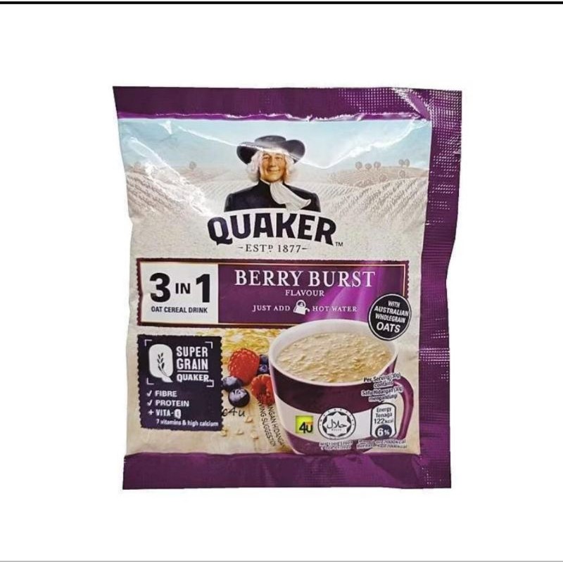 

Sensasi Lezat { 30% } Quaker 3In1 - Vanilla & Coklat 28Gr
