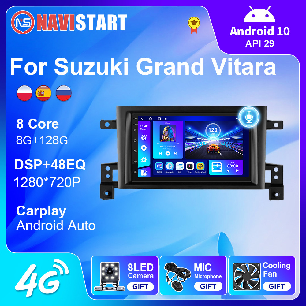 NAVISTART Car Radio for Suzuki Grand Vitara 2005-2015 Android 10