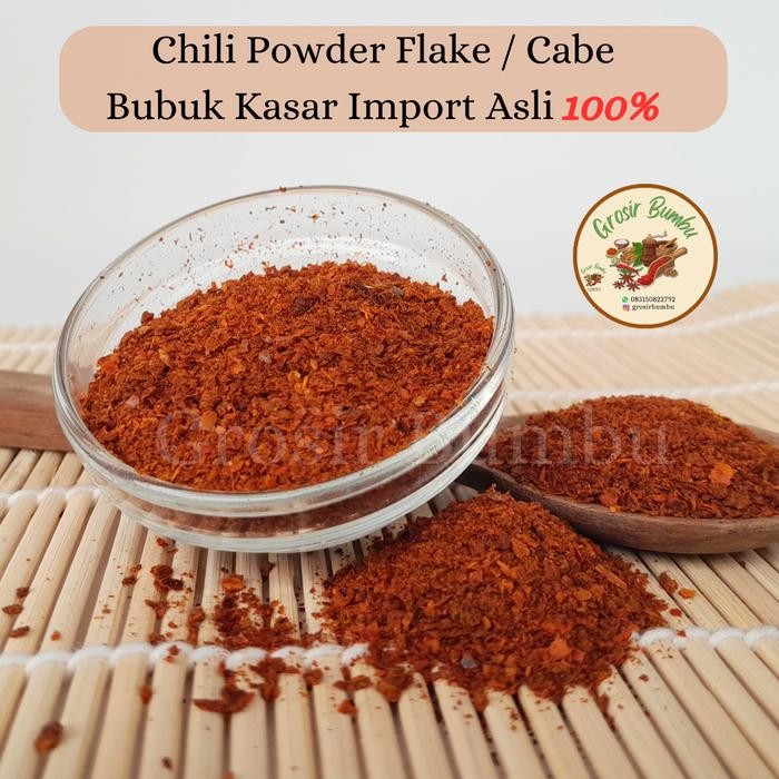 

READY Pure Chili Powder Flake - 1kg Cabe Bubuk Kasar Import Asli 100% New