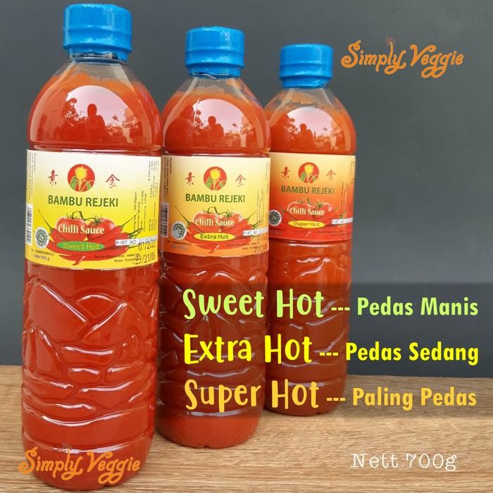 

Bambu Rejeki Saus Sambal Vegetarian 700g / Vegan Chilli Sauce New