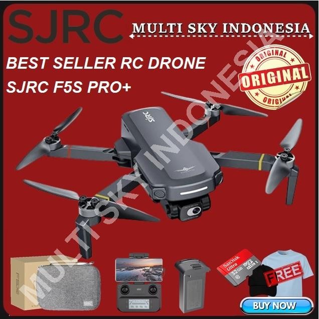 Drone SJRC F5S Pro Plus 4K 3KM Quadcopter EIS Gimbal Camera Drone GPS