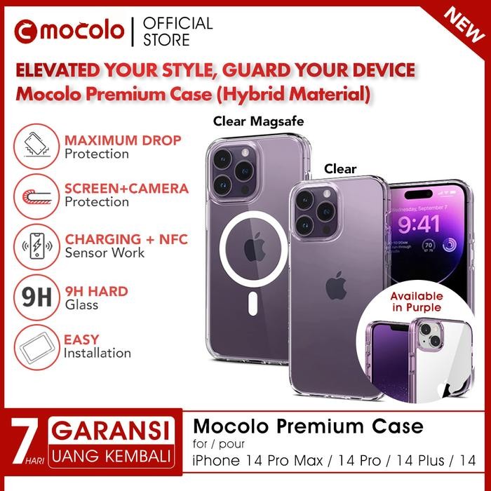 Mocolo Premium Clear Case Iphone 14 Pro Max Plus - Casing Promo