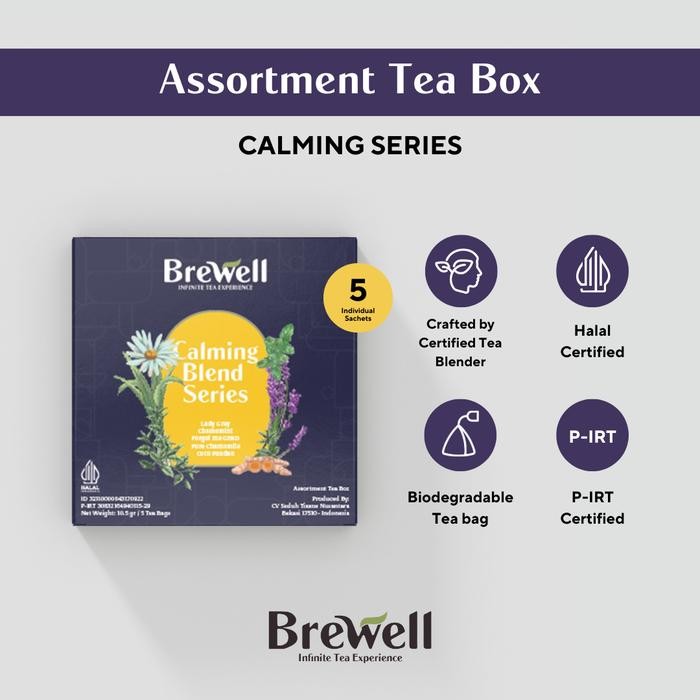 

BREWELL ASSORTMENT TEA BOX - CALMING SERIES PREMIUM