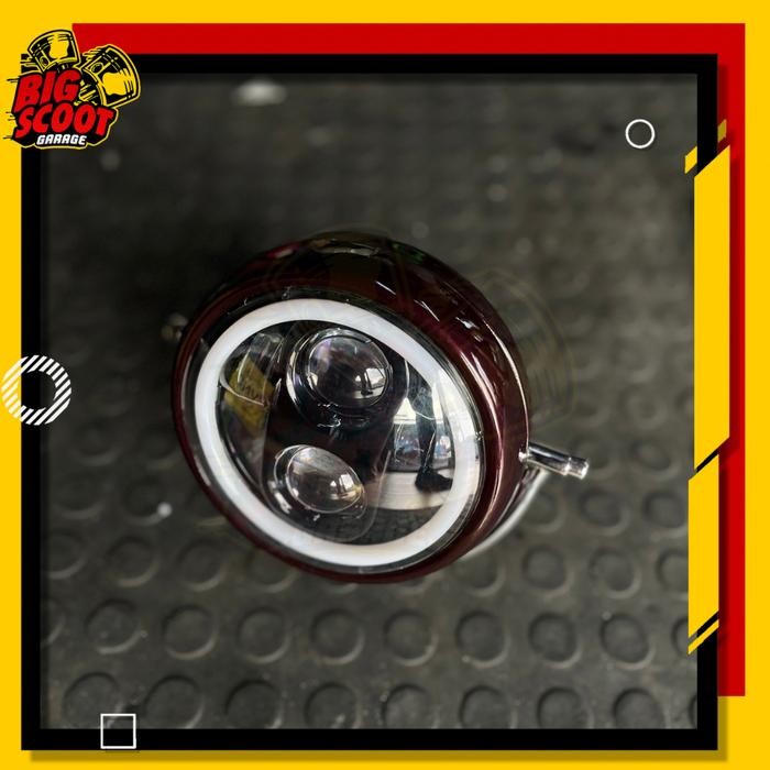 / Lampu Depan Vespa Lxv ( Maroon )