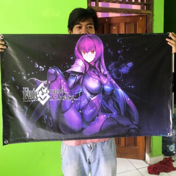 Poster anime fate grand order Scathach, panjang 1 meter