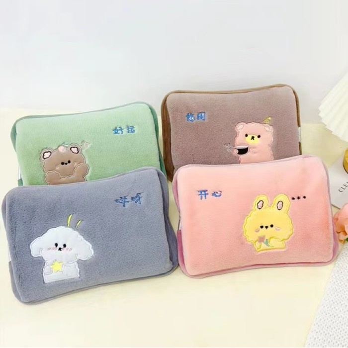 Bantal Air Panas Electric Bulu Tebal Lembut / Kompres Listrik