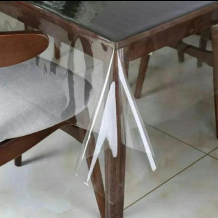 Plastik Taplak Meja ( Alas Meja PVC Transparan ) 0,5mm x 120cm x 100cm