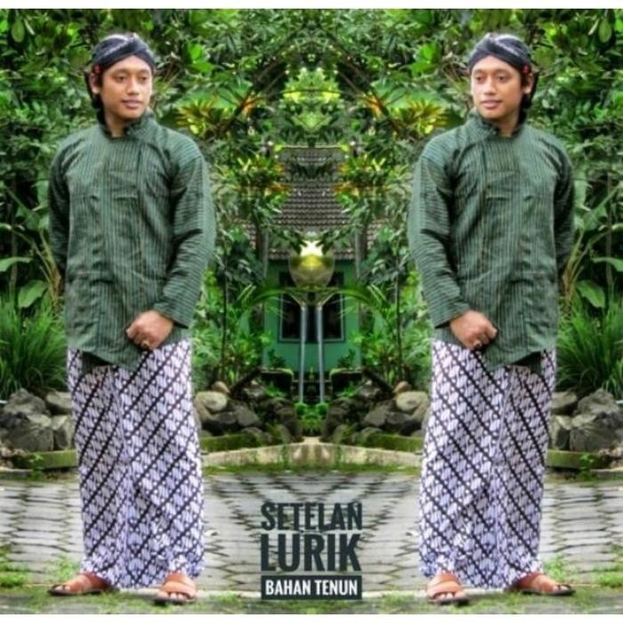 ASLI Baju Lurik Surjan Pria Dewasa/Surjan Lurik Pria AJawa/Baju AJogja Bahan Tenun Lurik tenun baju