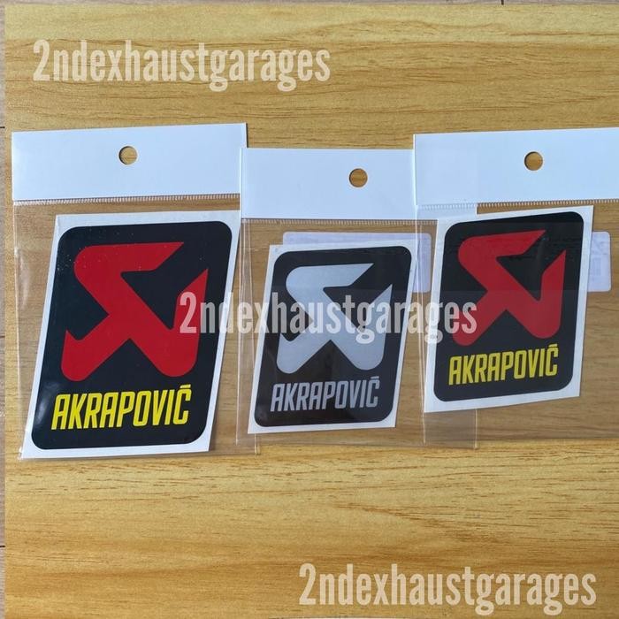 EMBLEM STICKER KNALPOT REPLACEMENT AKRAPOVIC SLOVENIA ORIGINAL