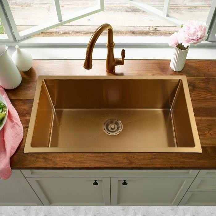 Kitchen sink gold