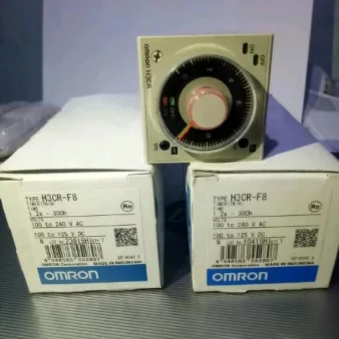 TIMER 2 JARUM H3CR- F8 220V OMRON ORI / TIMER OMRON TERMURAH