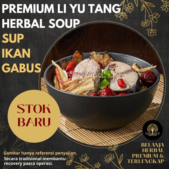 

PREMIUM TIM IKAN GABUS LI YU TANG SUP HERBAL IKAN GABUS PASCA OPERASI New
