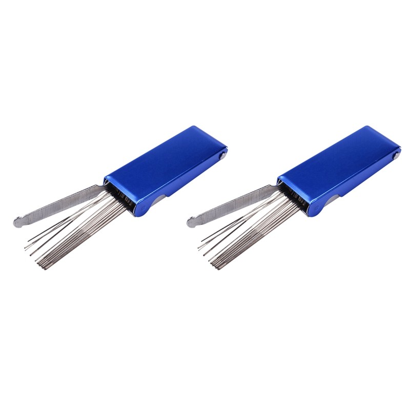 13 In 1 Torch Tip Cleaner Tools Welding Tip Cleaner Nozzle Cutting Needles Kit Stainless Steel Reame