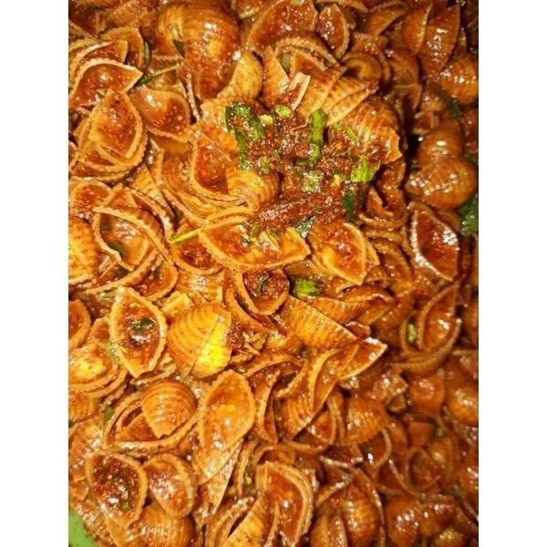 

(1KG) Makaroni cangkang Kerang Pedas Bumbu Melimpah SNACK FOOD Camilan Kering Cemilan Makanan