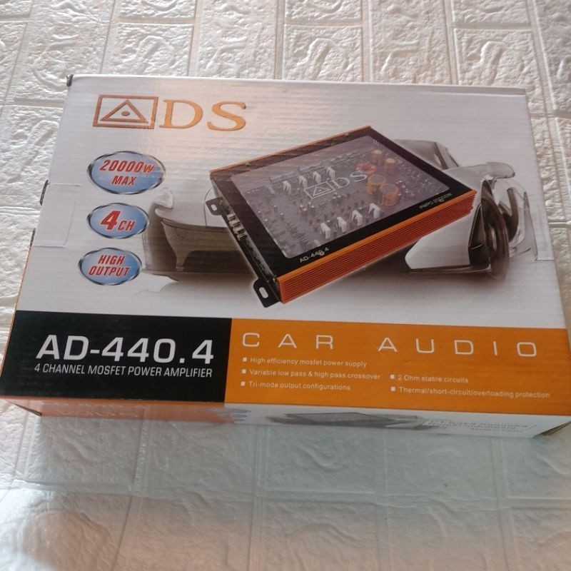 Power 4Channel ADS AD 440.4 AMPLIFIER ADS 4CHANNEL