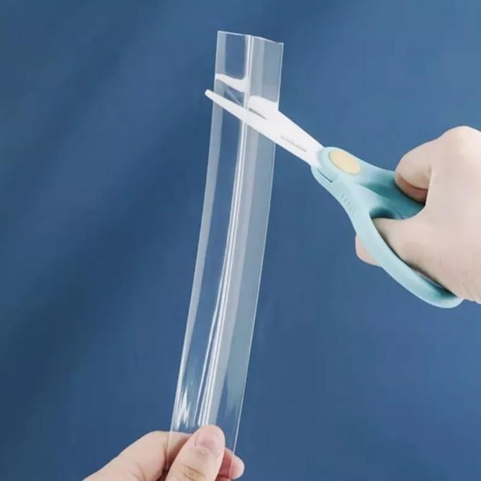 Top Karet Pelindung Sudut / Pengaman Siku Lis Strip Silicone Rubber Transparan