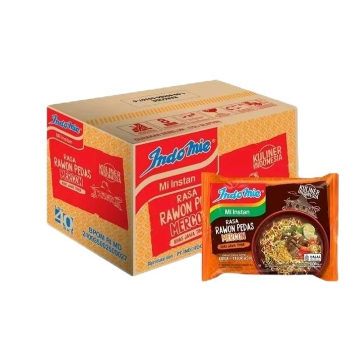 

INDOMIE MIE INSTAN KUAH RASA CAKALANG 1 DUS ISI 40 BKS KHAS SULAWESI UTARA KALDU FOOD NOODLES JAMUR
