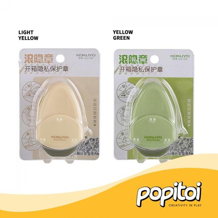 

GotSeef Kokuyo Confidentiality Seal Roller Stamp Stempel Anti Privacy Pelindung Informasi Paket Resi