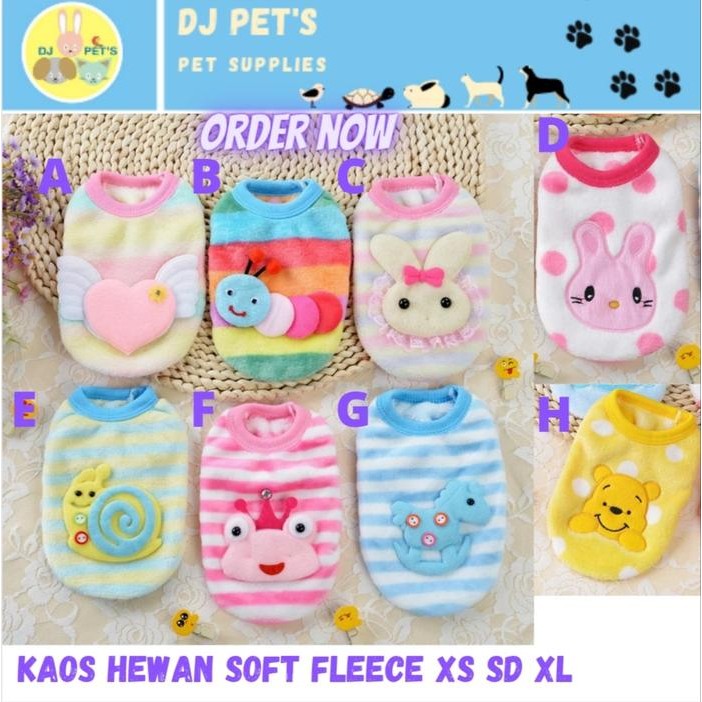 Baju Anjing Dan Baju Kucing Baju Hewan Kecil Puppy Kitten Pet2031