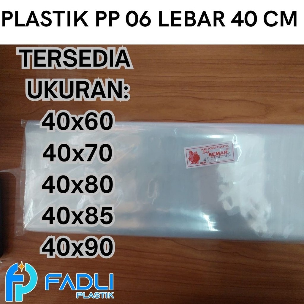 Kantong Plastik PP 06 ukuran 40x60 40x70 40x80 40x85 40x90